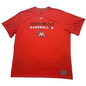 Nike Dri-Fit 2XL  Miami Marlins Shirt - Men’s MLB shirt Orange
